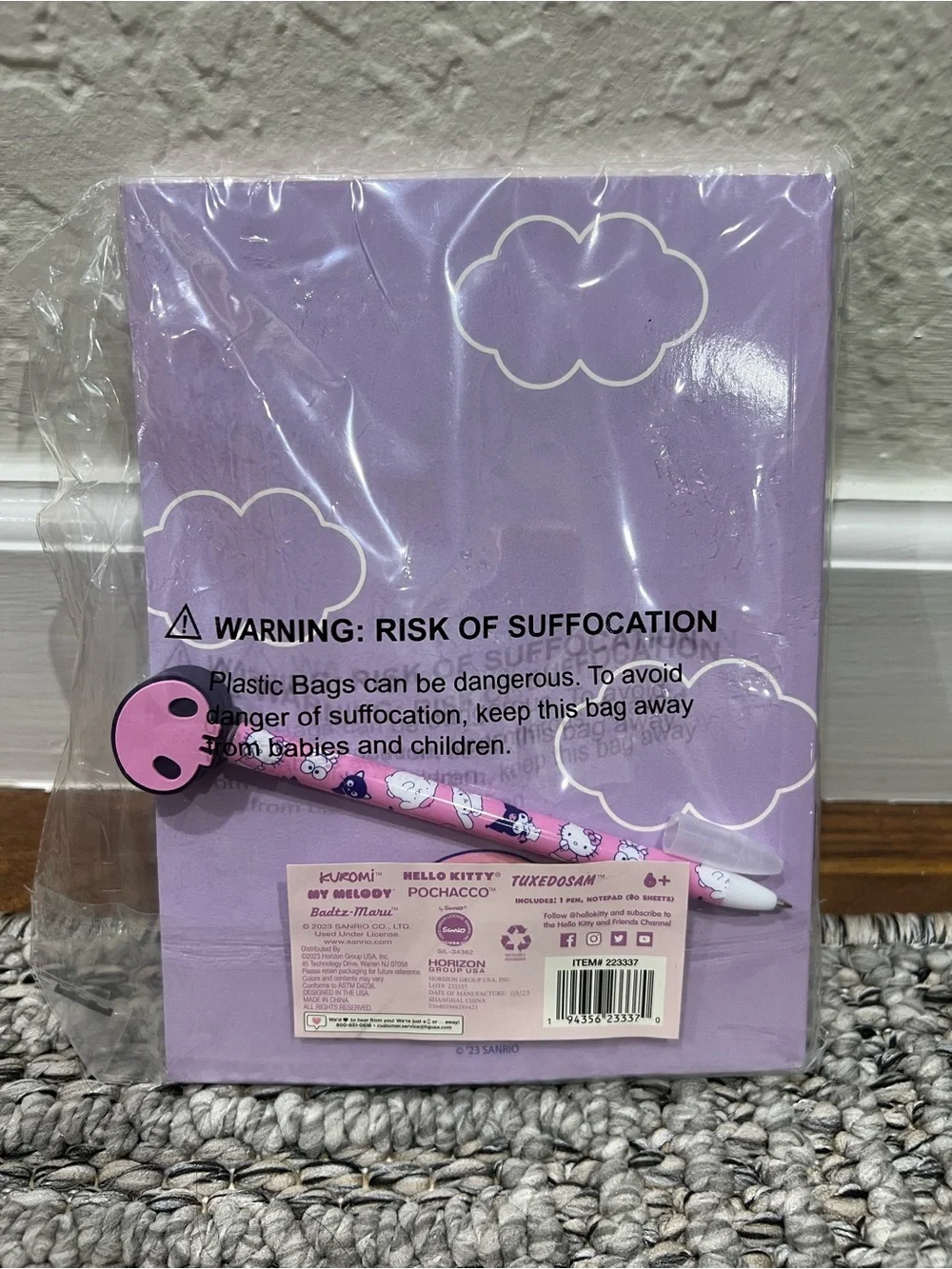 Sanrio kuromi notebook